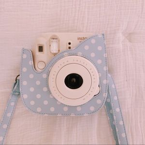 Polka Dotted Polaroid Camera Holder